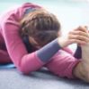 Bending forward in yoga