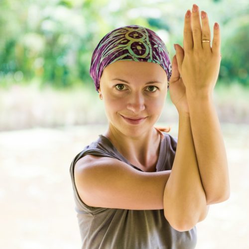Yoga Pilates holidays eagle pose spain
